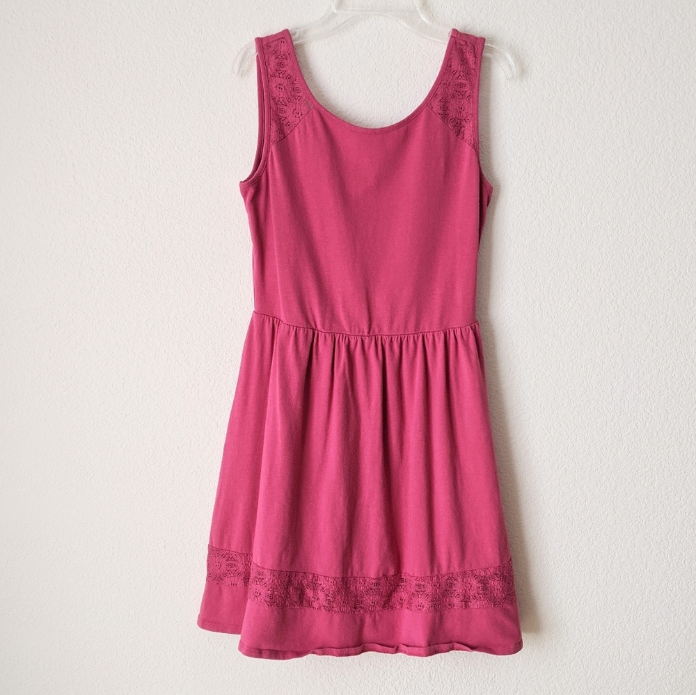 MOSSIMO Skater Dress with Floral Lace M